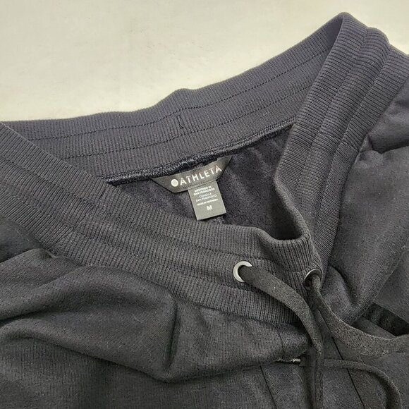 Athleta Cozy Karma Zip Sweatpants Black Medium - Picture 6 of 7